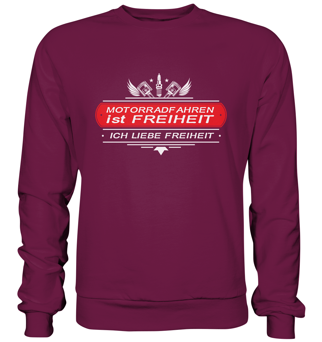 Motorradfahren ist Freiheit - Biker Spruch - Premium Sweatshirt