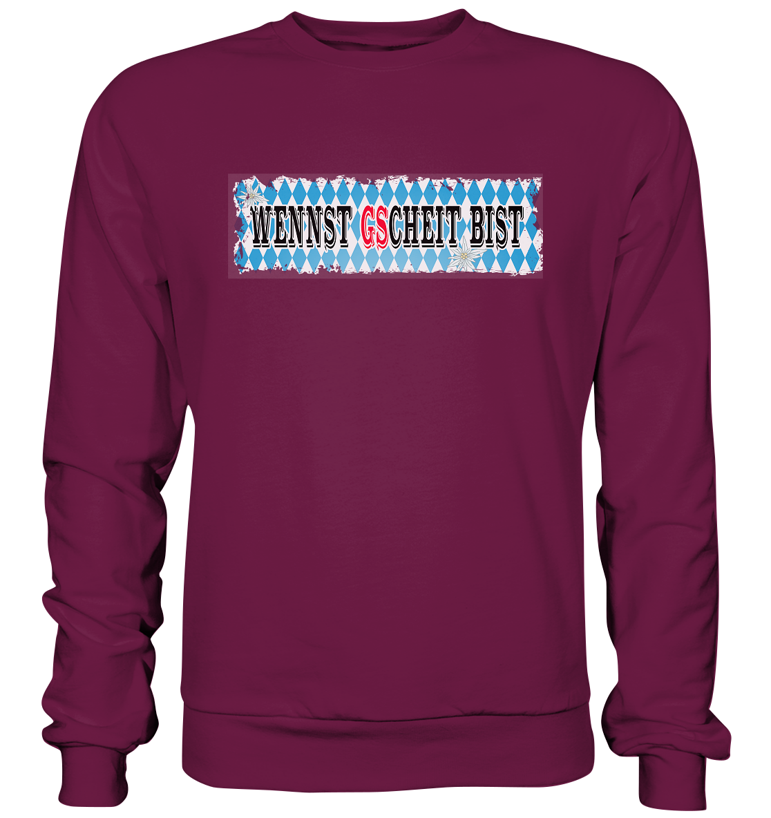 wennst GScheit bist - Spruch für bayrische Adventure Biker - Premium Sweatshirt