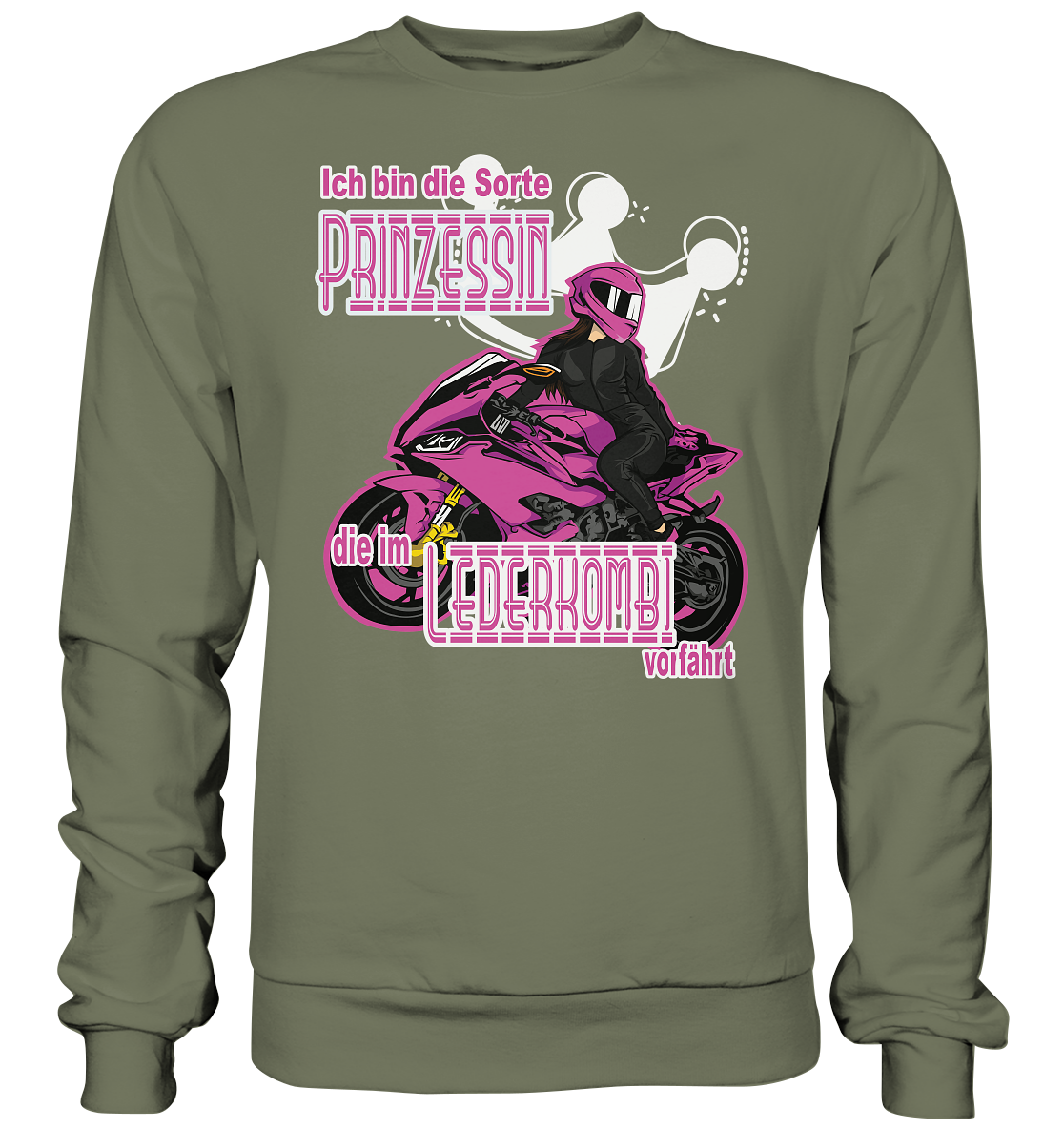Frauenpower - Prinzessin mit Helm - Premium Sweatshirt