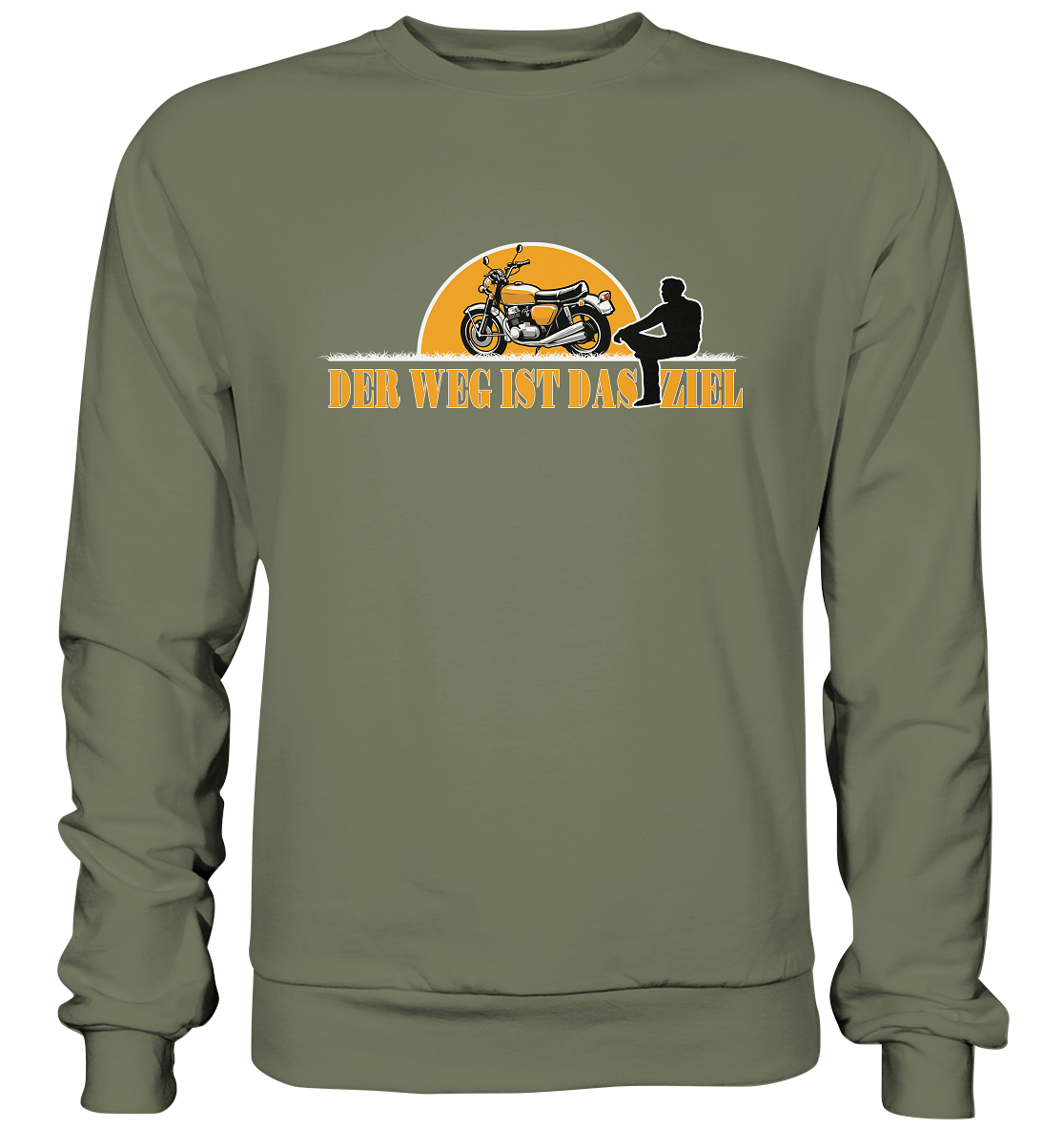 Der Weg ist das Ziel - Spruch für Biker - Premium Sweatshirt