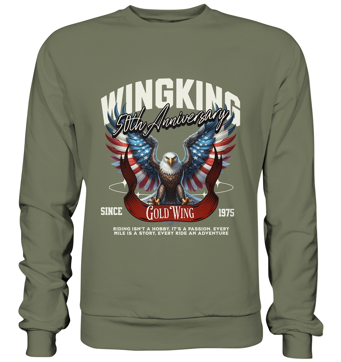 Goldwing Wing King 50 Jubiläum 1975 - Premium Sweatshirt