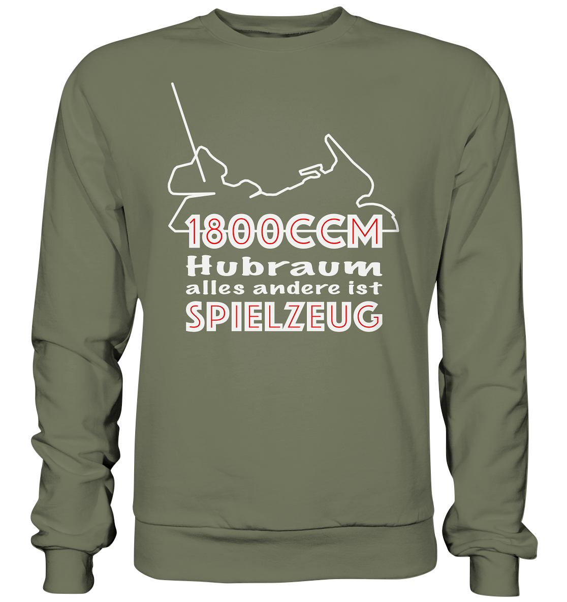 Goldwinger Spruch - 1800ccm Spielzeug - Premium Sweatshirt