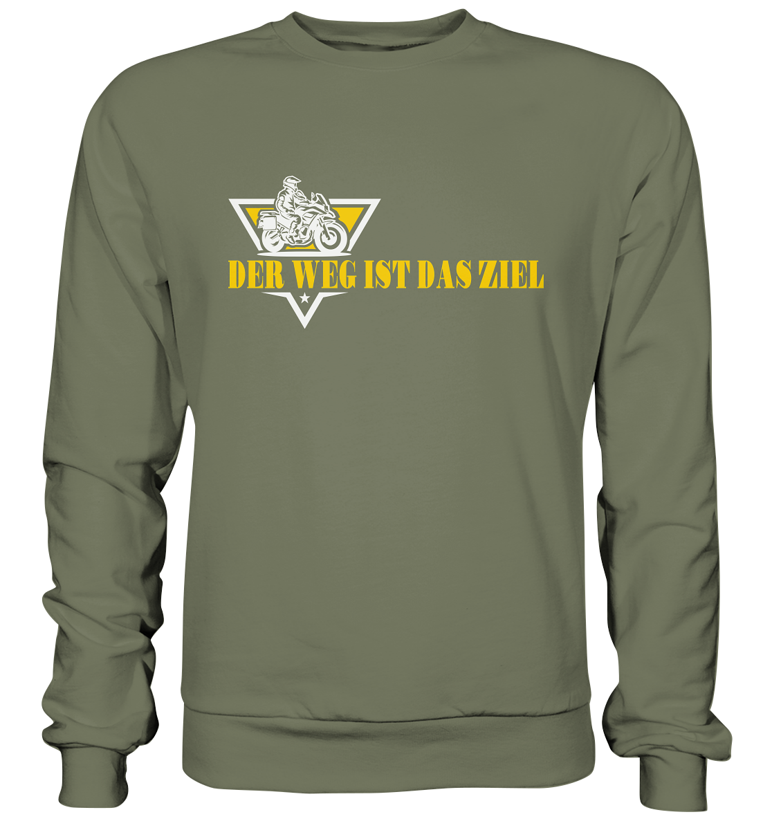 Der Weg ist das Ziel - Spruch für Biker - Premium Sweatshirt