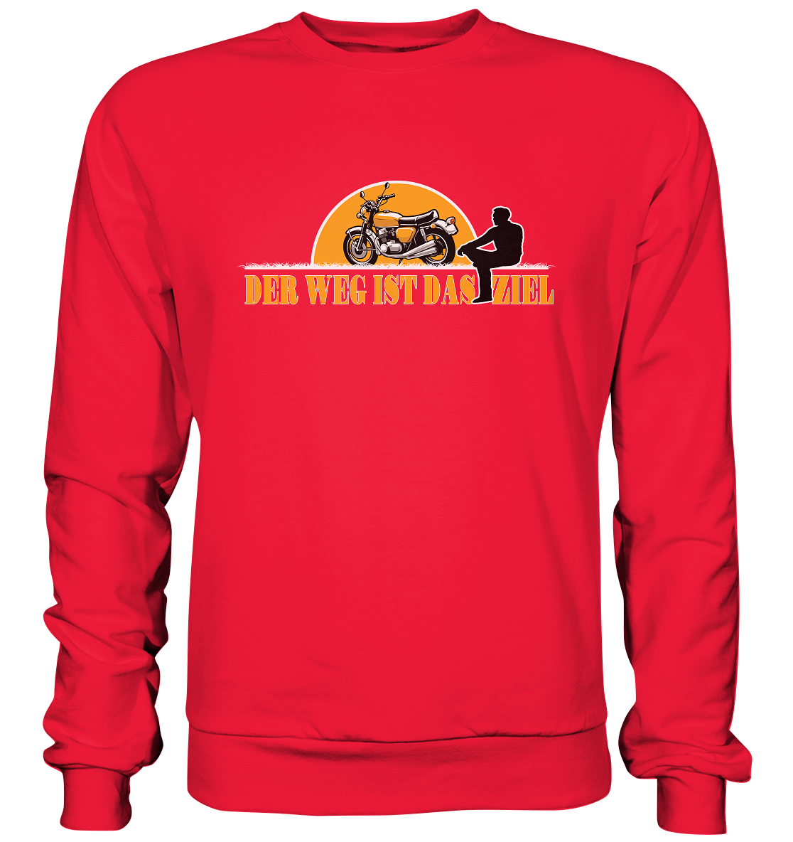 Der Weg ist das Ziel - Spruch für Biker - Premium Sweatshirt