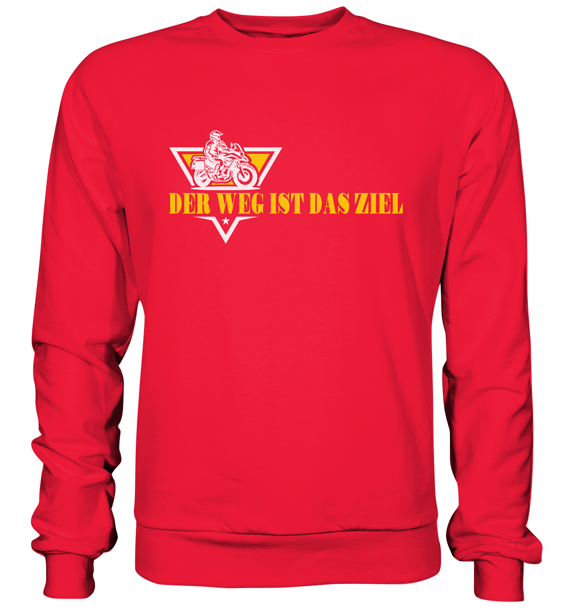 Der Weg ist das Ziel - Spruch für Biker - Premium Sweatshirt