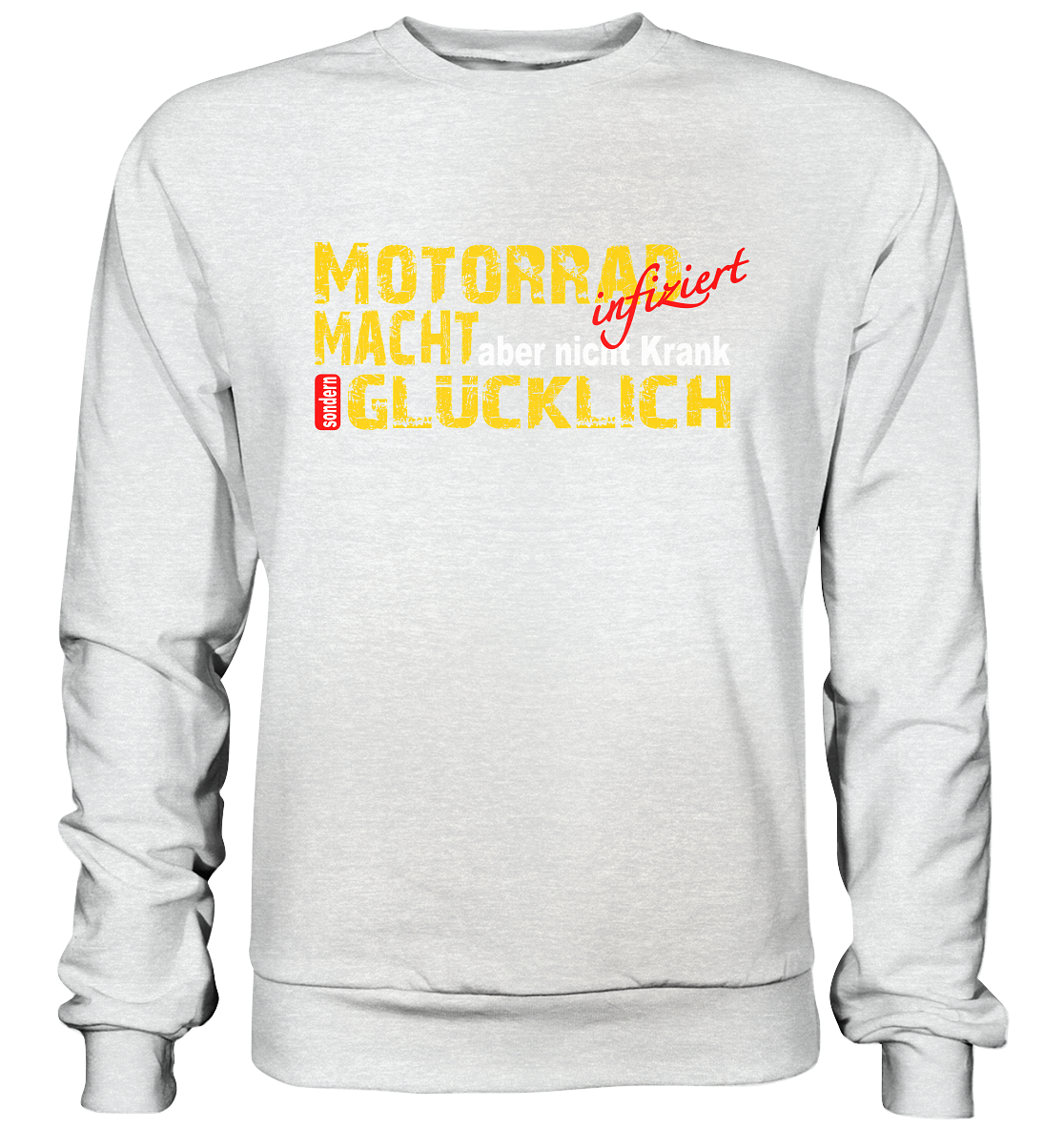 Motorrad macht Glücklich - Premium Sweatshirt