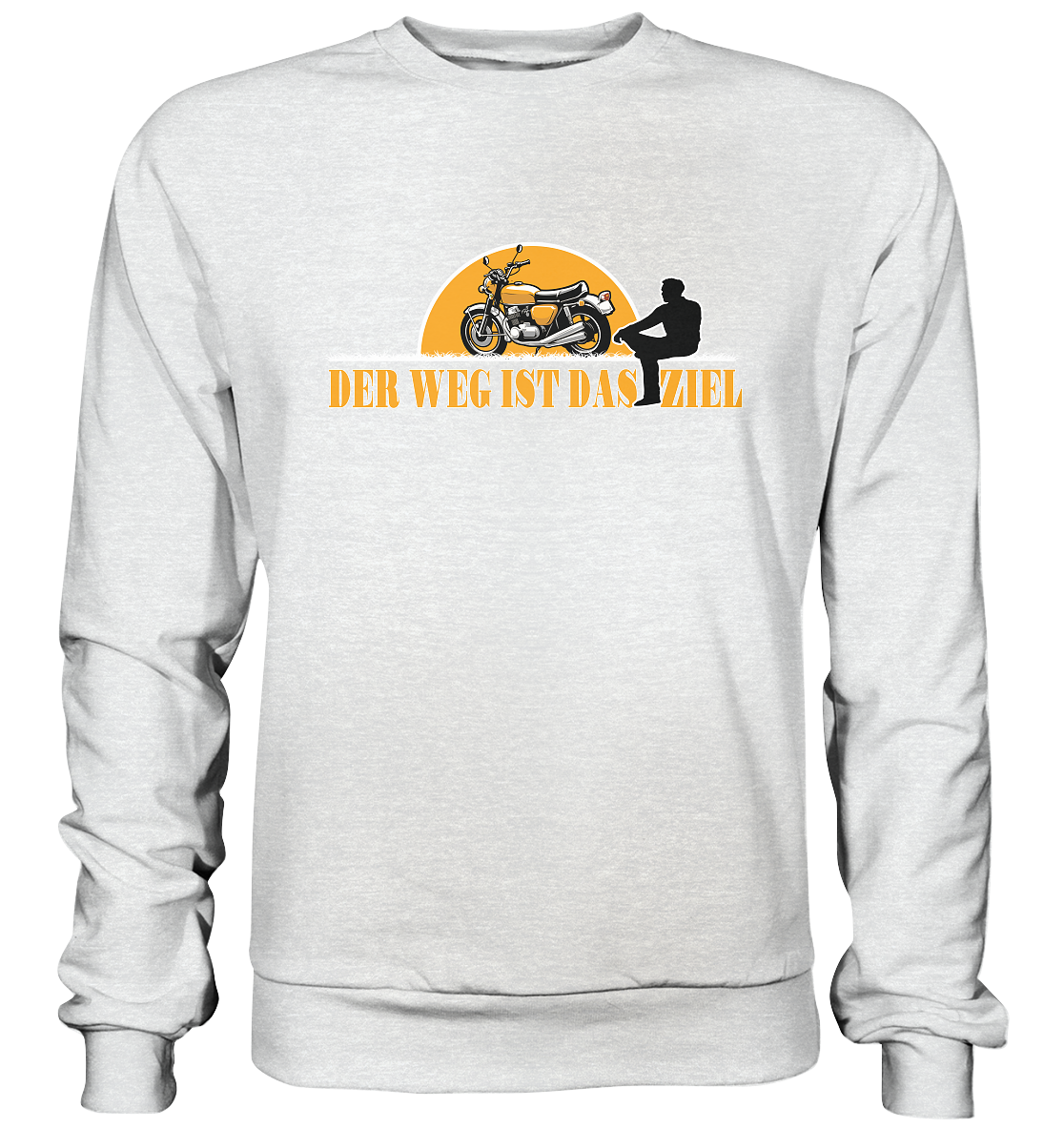 Der Weg ist das Ziel - Spruch für Biker - Premium Sweatshirt