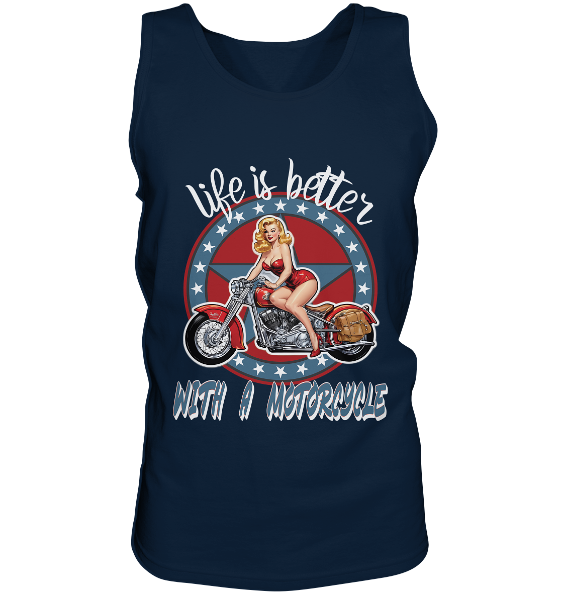 life is better with a motorcycle - Motorrad 50er Jahre Kopie Kopie - Tank-Top