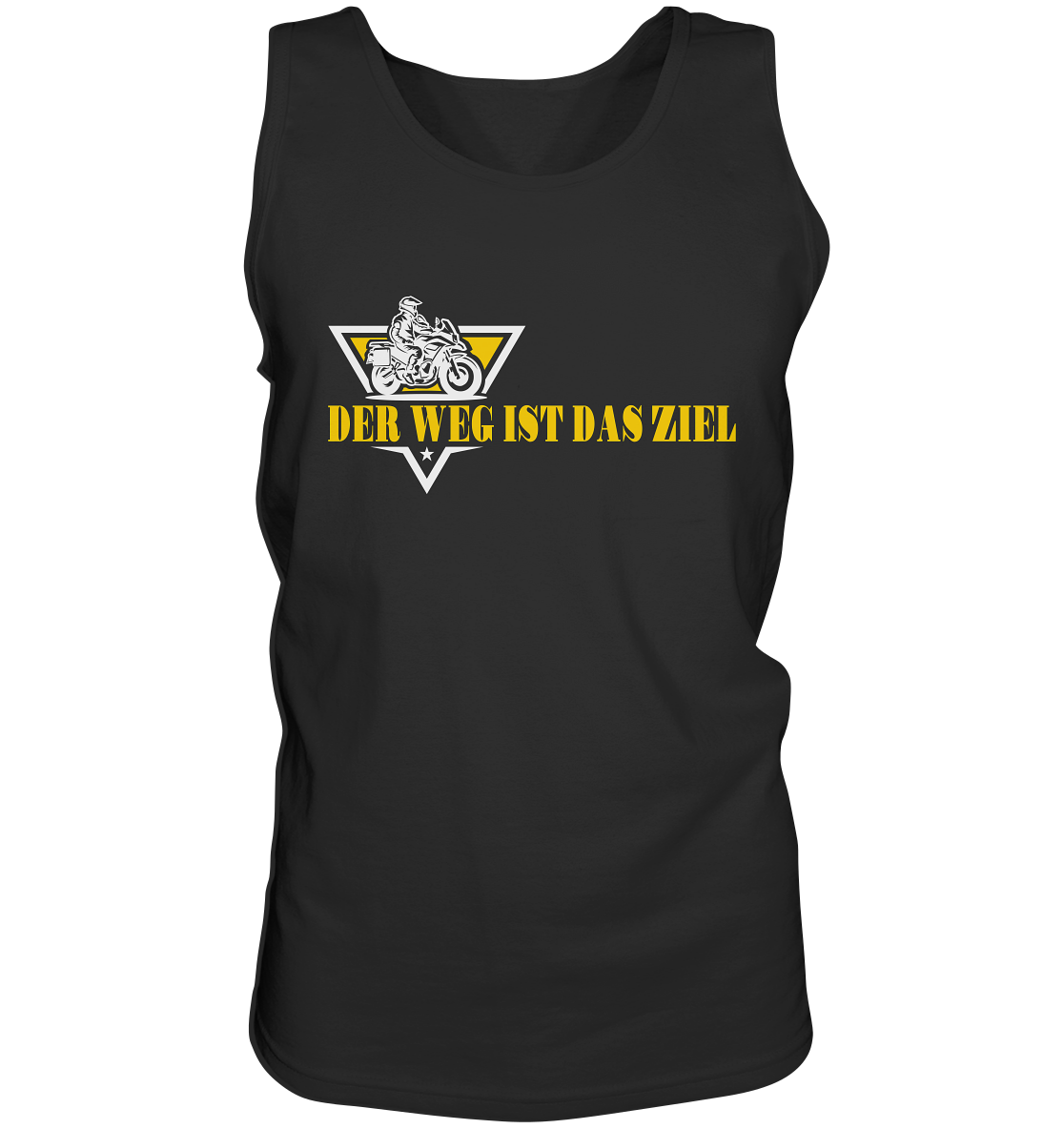 Der Weg ist das Ziel - Spruch für Biker - Herrn Tank-Top