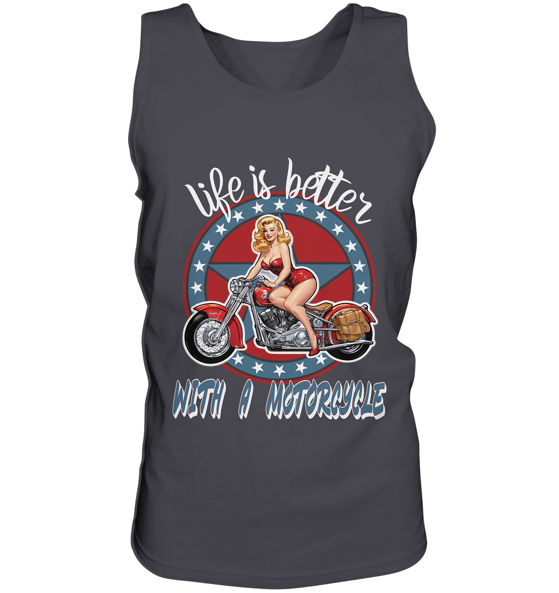 life is better with a motorcycle - Motorrad 50er Jahre Kopie Kopie - Tank-Top
