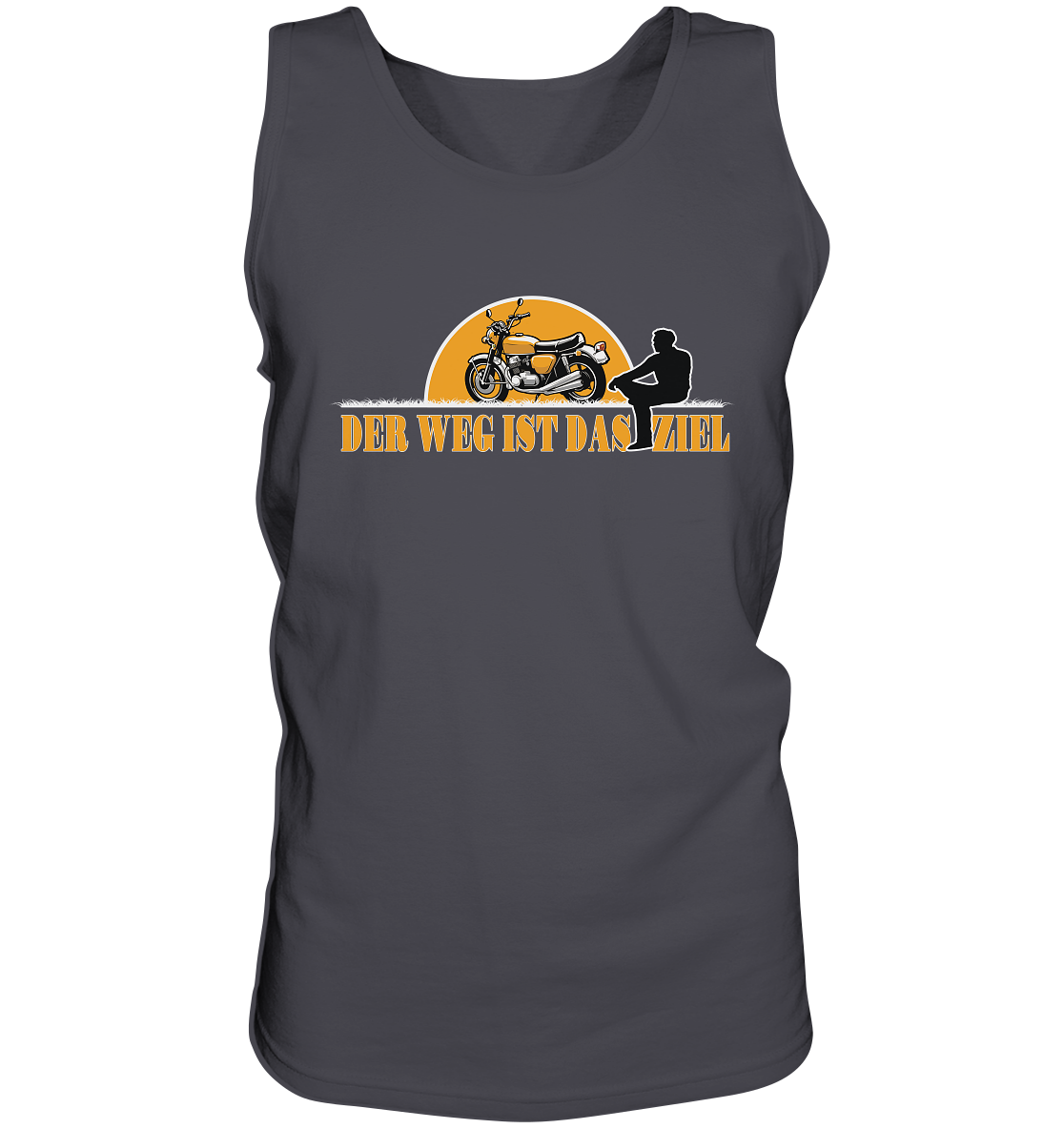 Der Weg ist das Ziel - Spruch für Biker - Herrn Tank-Top