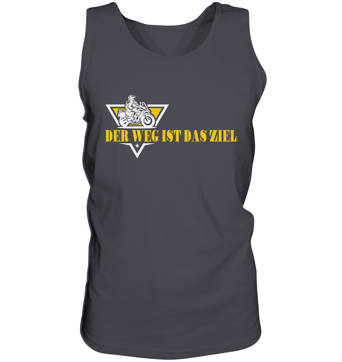 Der Weg ist das Ziel - Spruch für Biker - Herrn Tank-Top