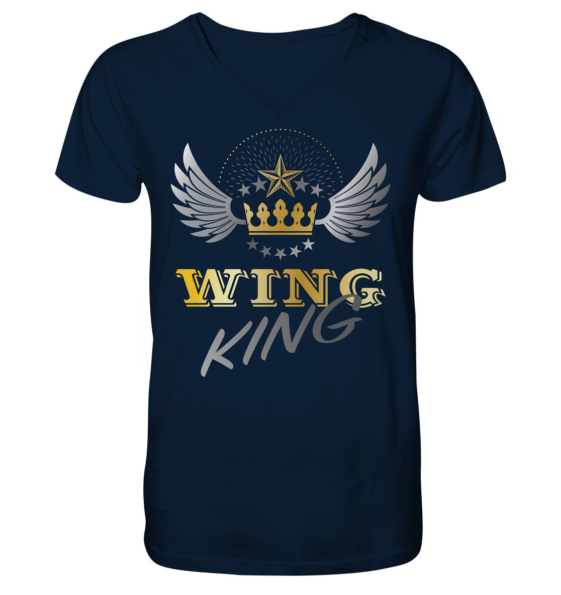 Goldwing - Wing King - Herrn V-Neck Shirt