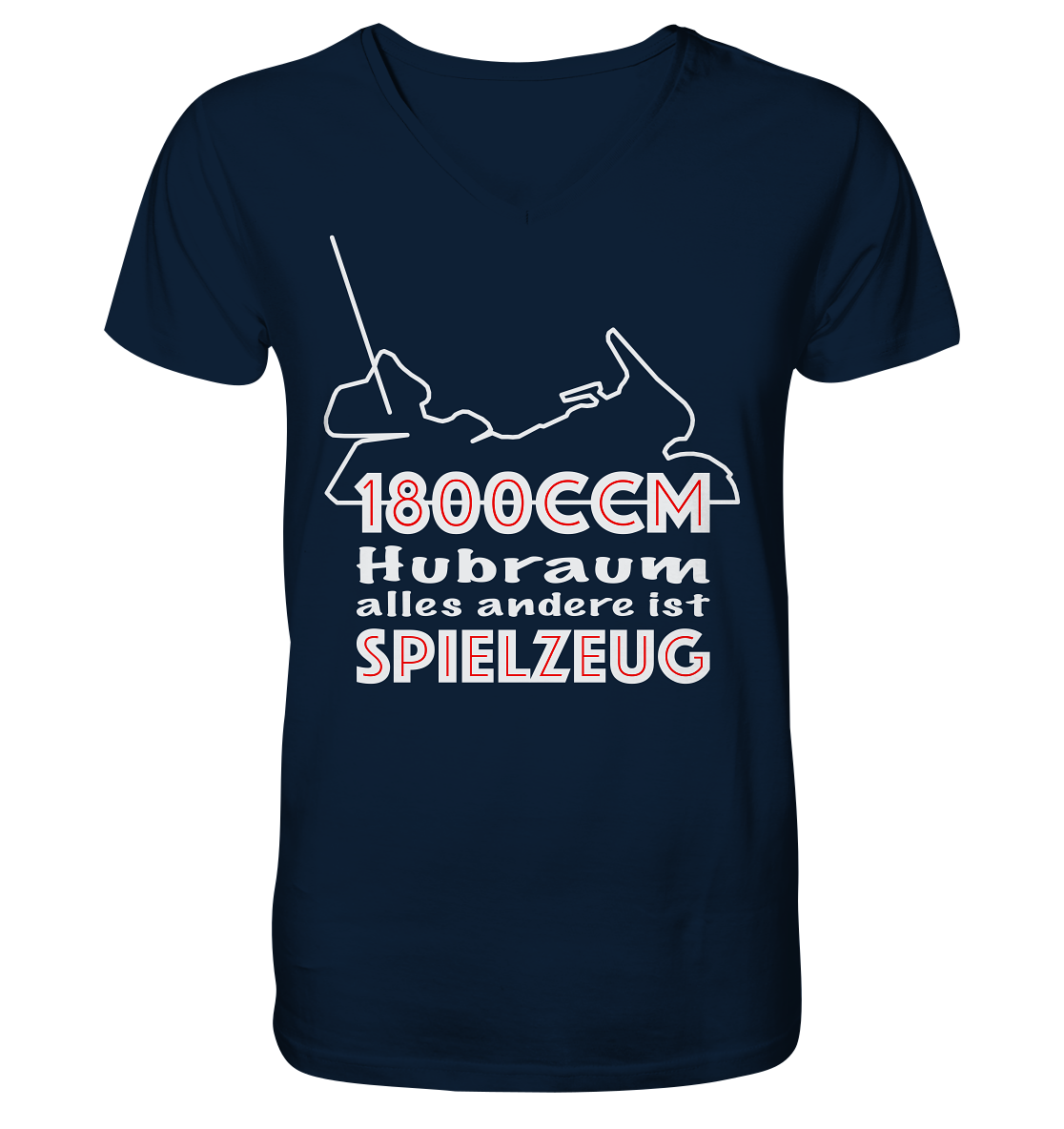 Goldwinger Spruch - 1800ccm Spielzeug - Herrn V-Neck Shirt