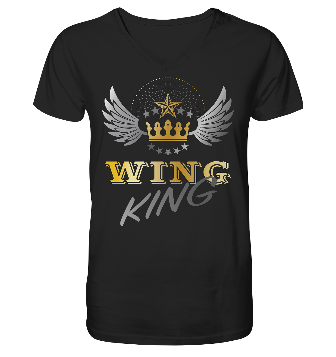 Goldwing - Wing King - Herrn V-Neck Shirt