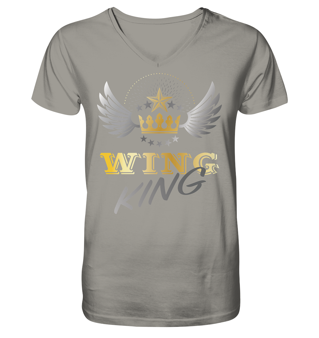 Goldwing - Wing King - Herrn V-Neck Shirt