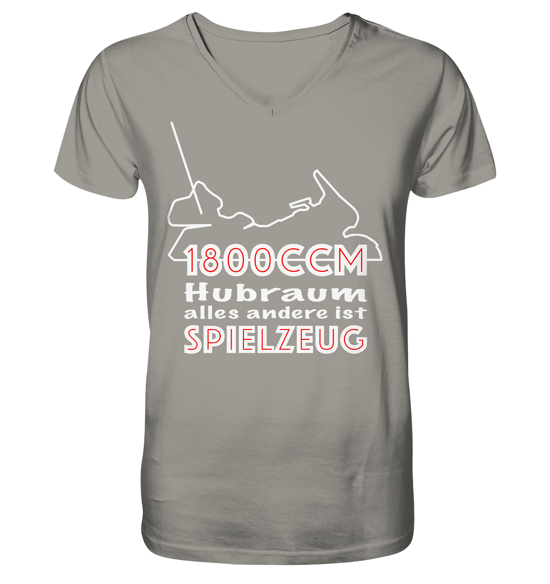 Goldwinger Spruch - 1800ccm Spielzeug - Herrn V-Neck Shirt