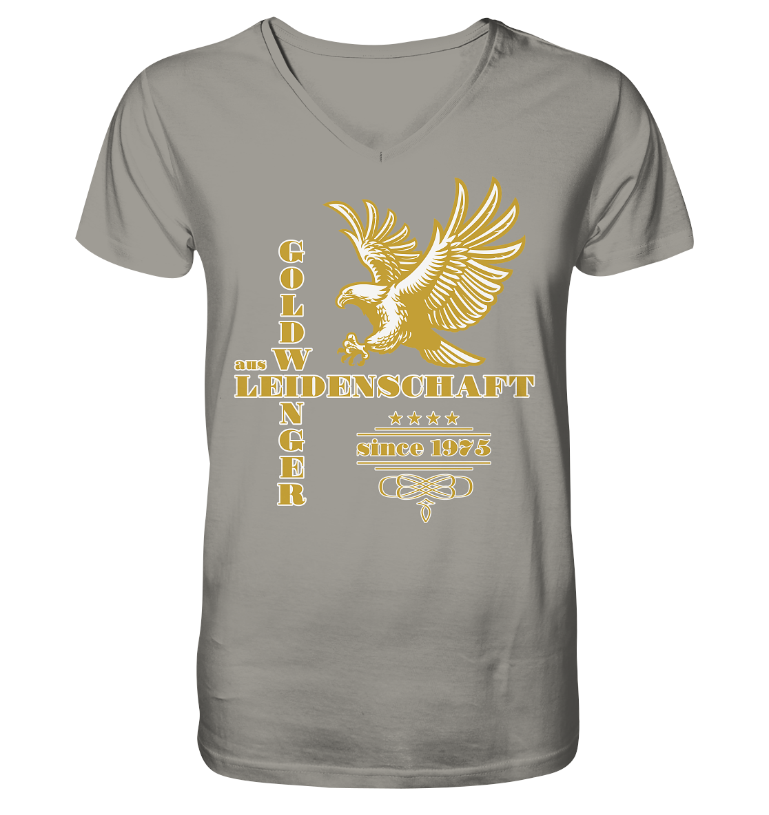Goldwinger aus Leidenschaft seit 1975 - Herrn V-Neck Shirt