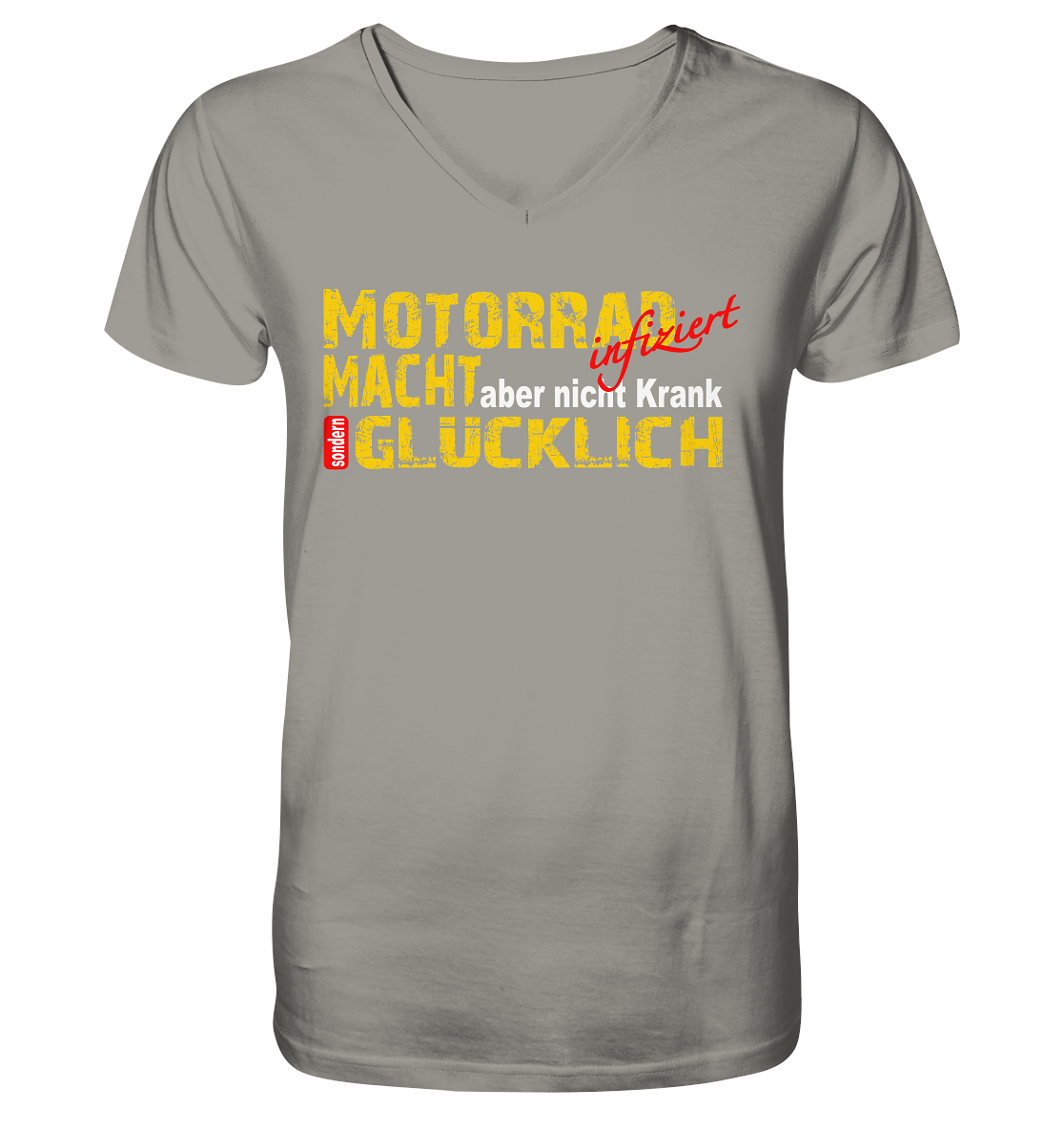 Motorrad macht Glücklich - Herrn V-Neck Shirt