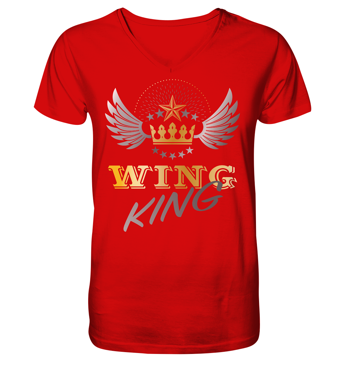 Goldwing - Wing King - Herrn V-Neck Shirt