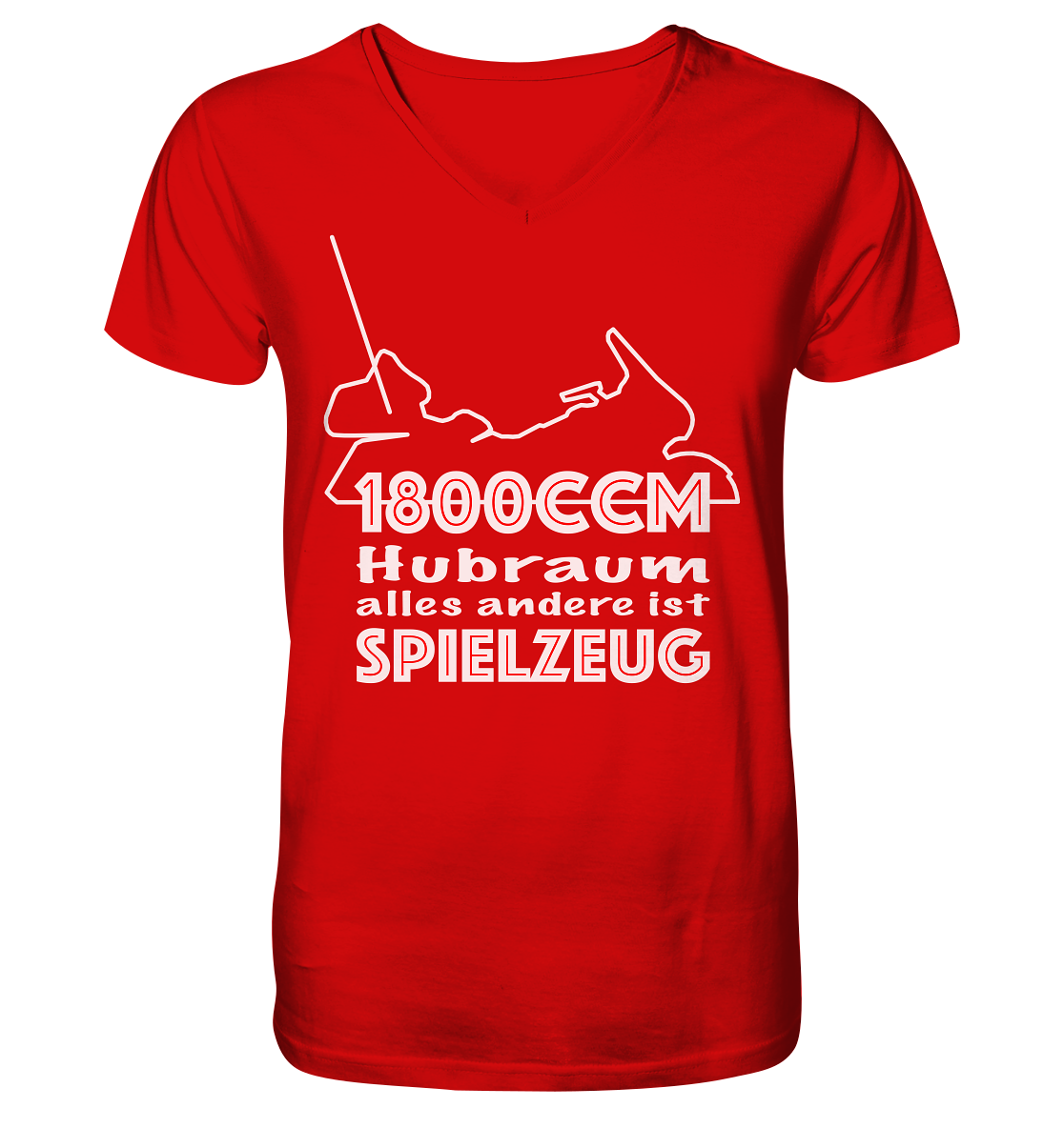 Goldwinger Spruch - 1800ccm Spielzeug - Herrn V-Neck Shirt