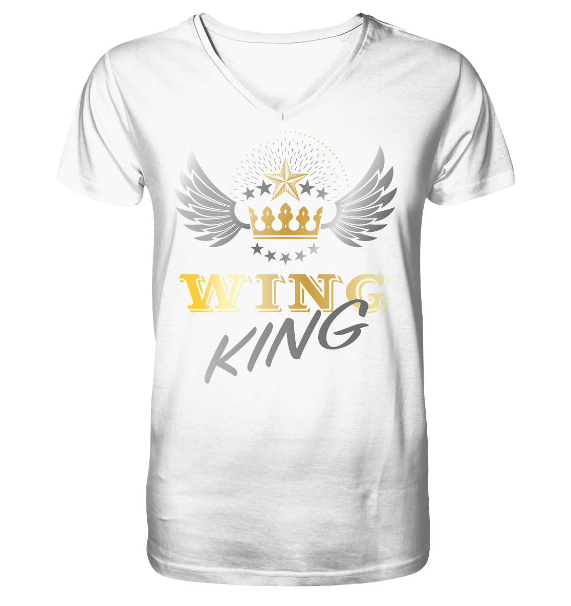 Goldwing - Wing King - Herrn V-Neck Shirt