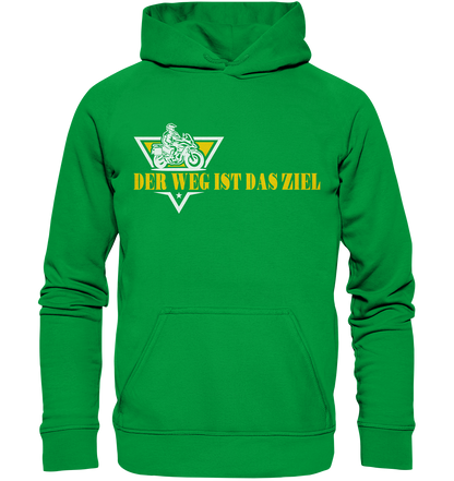 Der Weg ist das Ziel - Spruch für Biker - Basic Unisex Hoodie