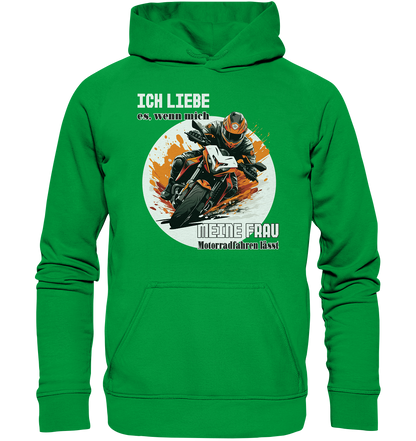 Ich liebe meine Frau - lustiger Biker Spruch  - Basic Unisex Hoodie