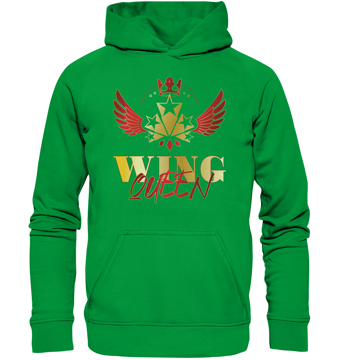 Goldwing - Wing Queen rot/gold - Basic Unisex Hoodie