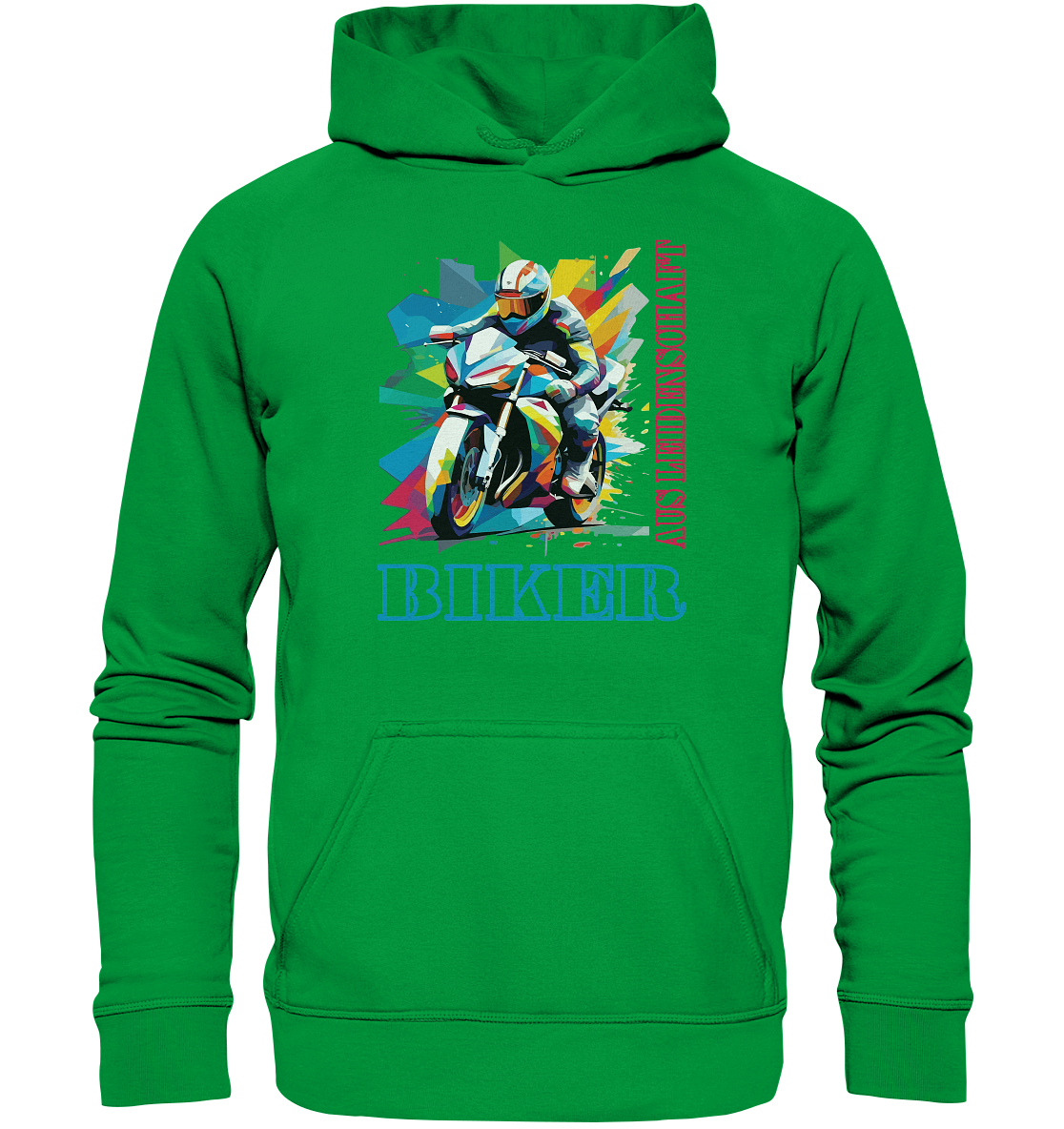 Biker aus Leidenschaft - Abstrakt  - Basic Unisex Hoodie