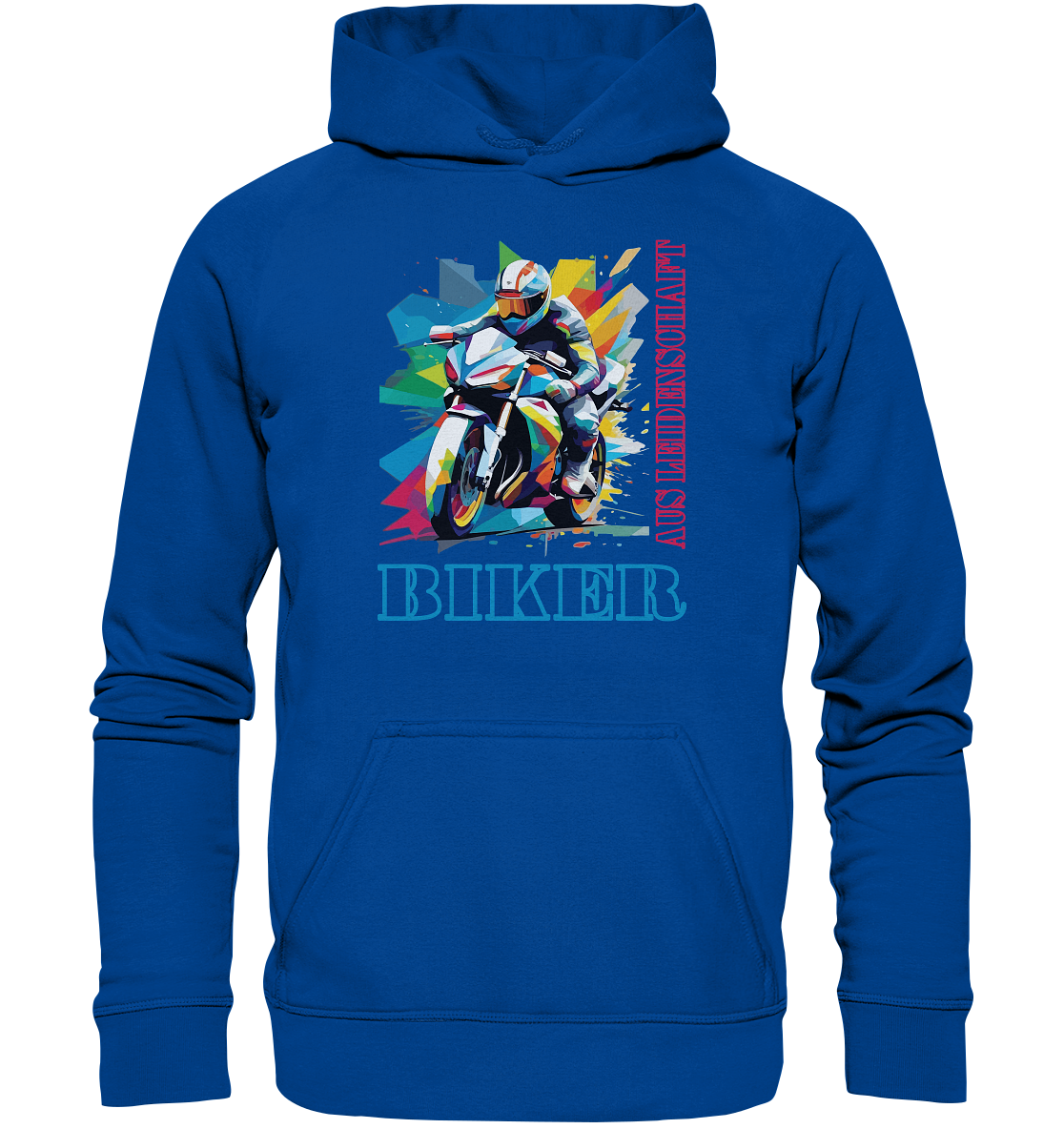 Biker aus Leidenschaft - Abstrakt  - Basic Unisex Hoodie