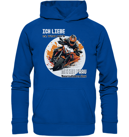 Ich liebe meine Frau - lustiger Biker Spruch  - Basic Unisex Hoodie