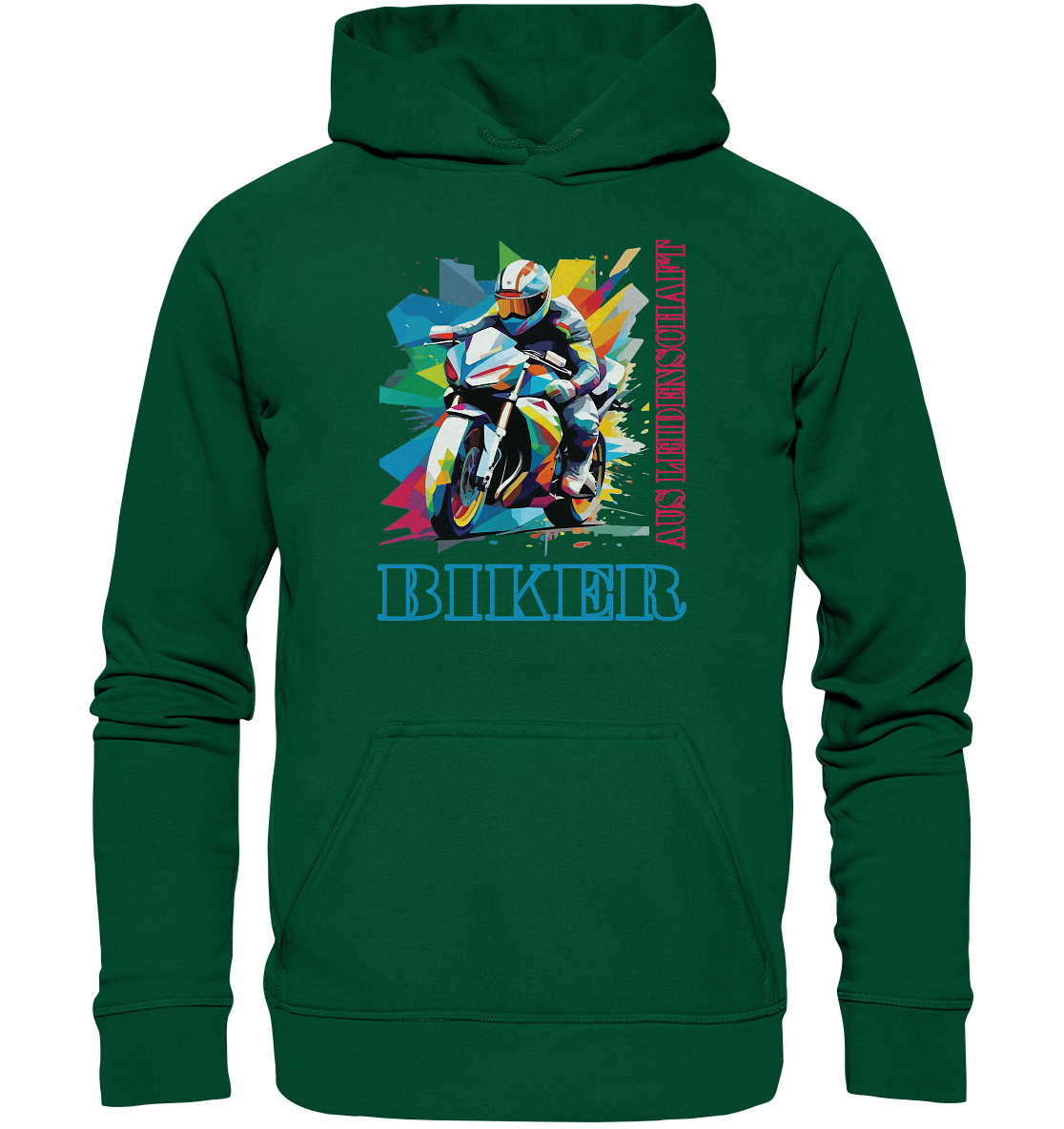 Biker aus Leidenschaft - Abstrakt  - Basic Unisex Hoodie