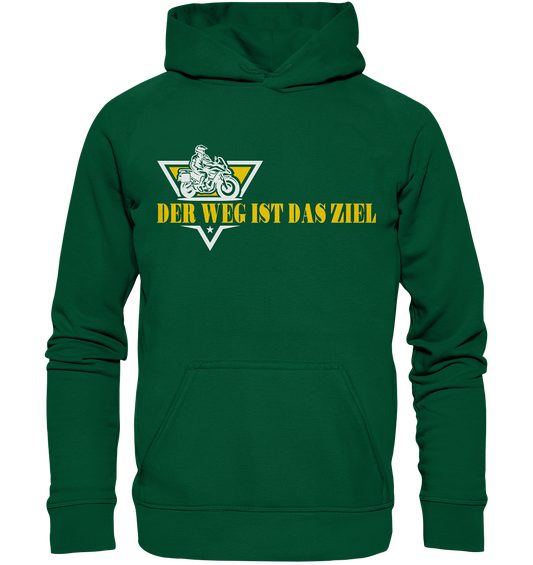 Der Weg ist das Ziel - Spruch für Biker - Basic Unisex Hoodie
