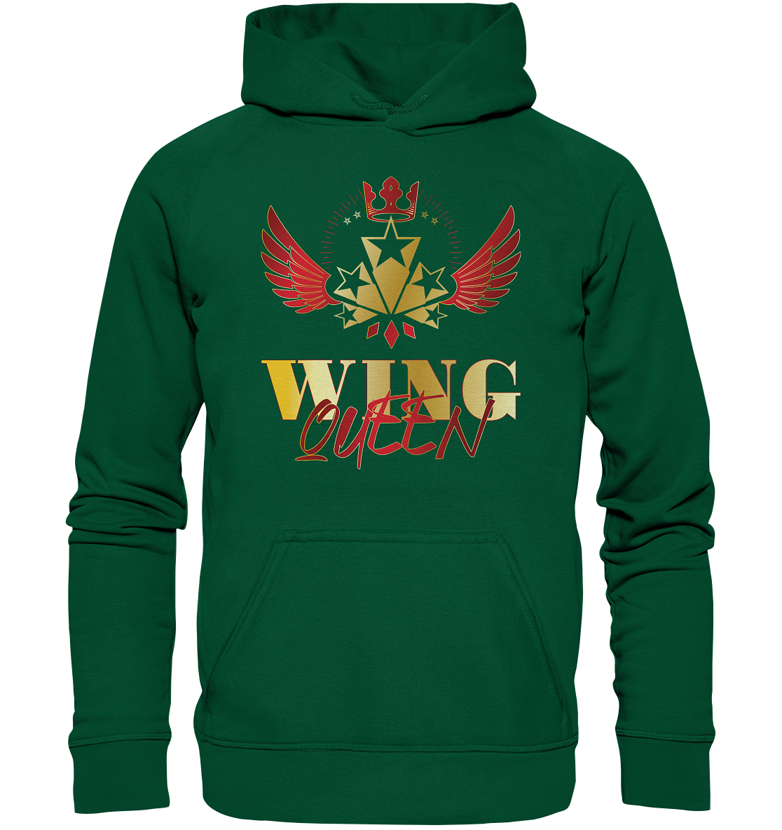 Goldwing - Wing Queen rot/gold - Basic Unisex Hoodie