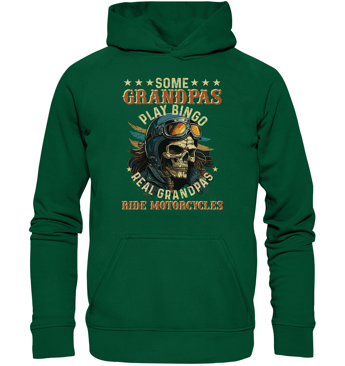 Echte Opas fahren Motorrad - Basic Unisex Hoodie