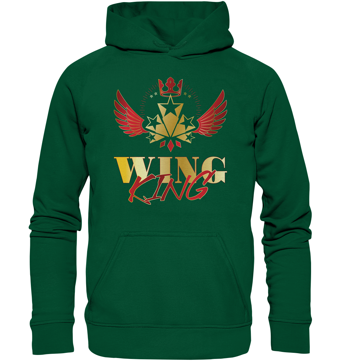 Goldwing - Wing King rot/gold - Basic Unisex Hoodie