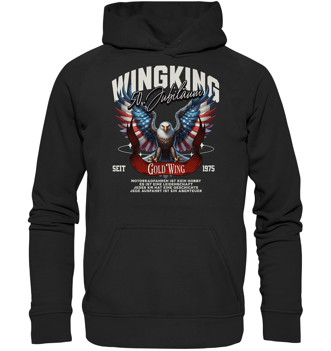 Goldwing Wing King 50 Jubiläum 1975 - Basic Unisex Hoodie