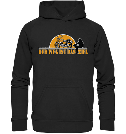 Der Weg ist das Ziel - Spruch für Biker - Basic Unisex Hoodie