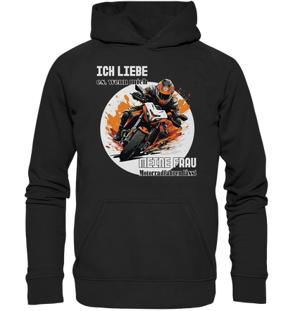 Ich liebe meine Frau - lustiger Biker Spruch  - Basic Unisex Hoodie