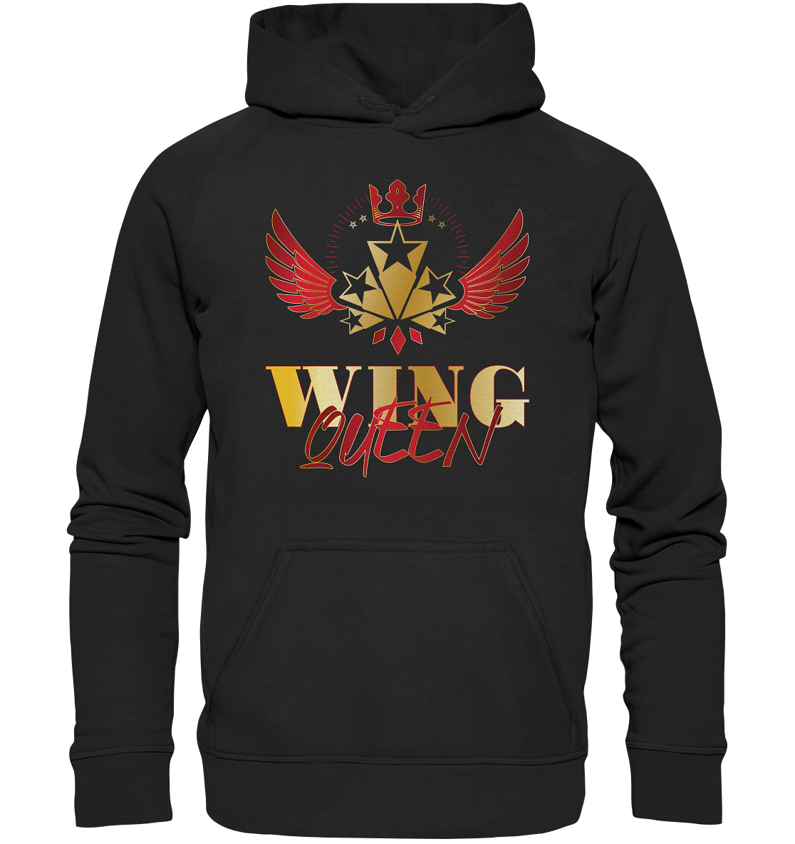 Goldwing - Wing Queen rot/gold - Basic Unisex Hoodie