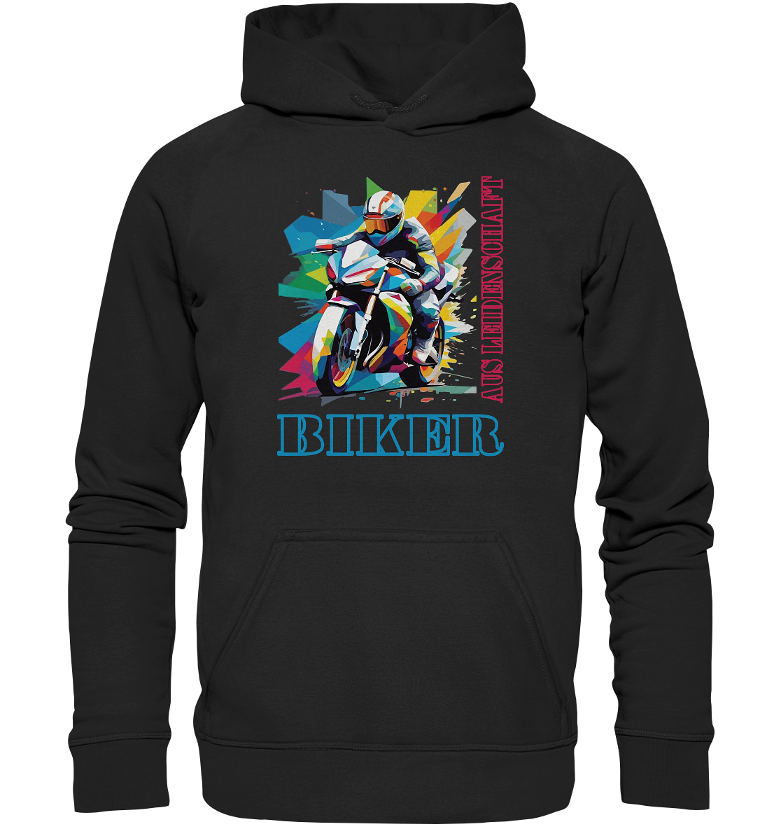 Biker aus Leidenschaft - Abstrakt  - Basic Unisex Hoodie