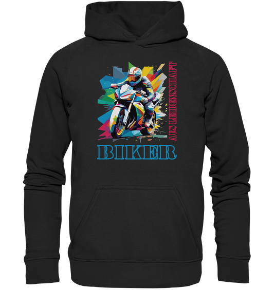 Biker aus Leidenschaft - Abstrakt  - Basic Unisex Hoodie