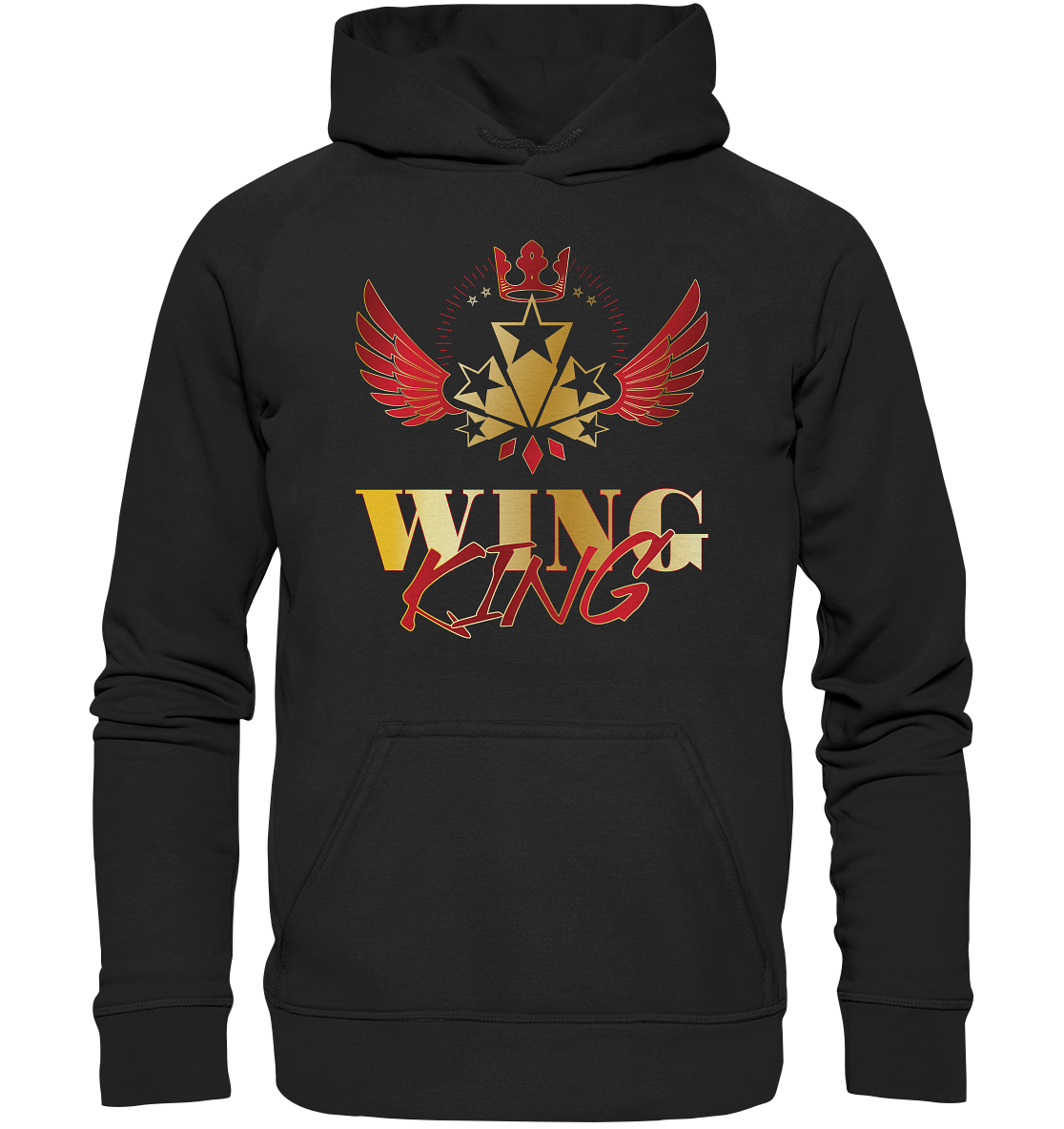 Goldwing - Wing King rot/gold - Basic Unisex Hoodie