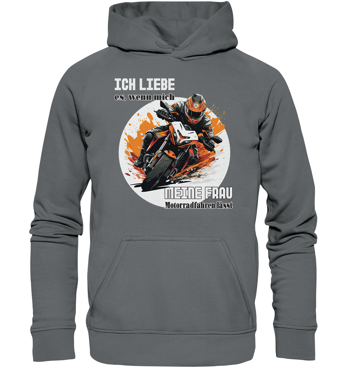 Ich liebe meine Frau - lustiger Biker Spruch  - Basic Unisex Hoodie