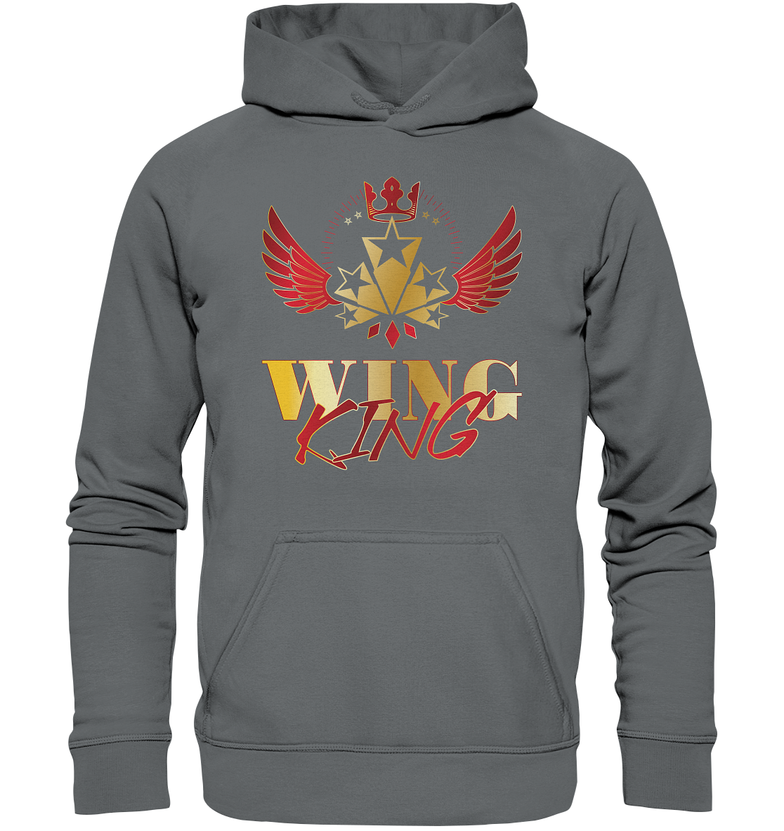 Goldwing - Wing King rot/gold - Basic Unisex Hoodie