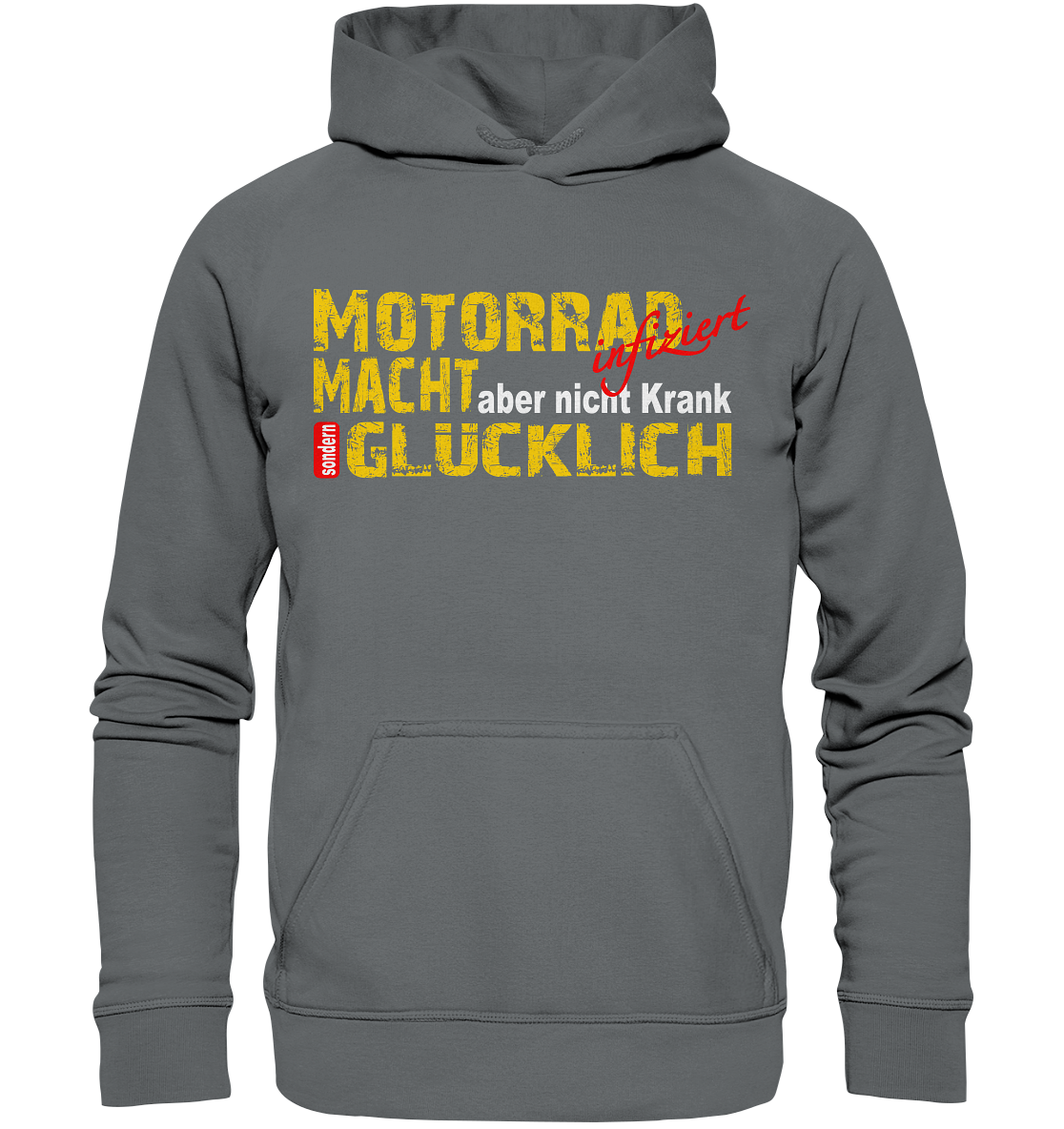 Motorrad macht Glücklich  - Basic Unisex Hoodie