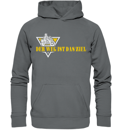 Der Weg ist das Ziel - Spruch für Biker - Basic Unisex Hoodie