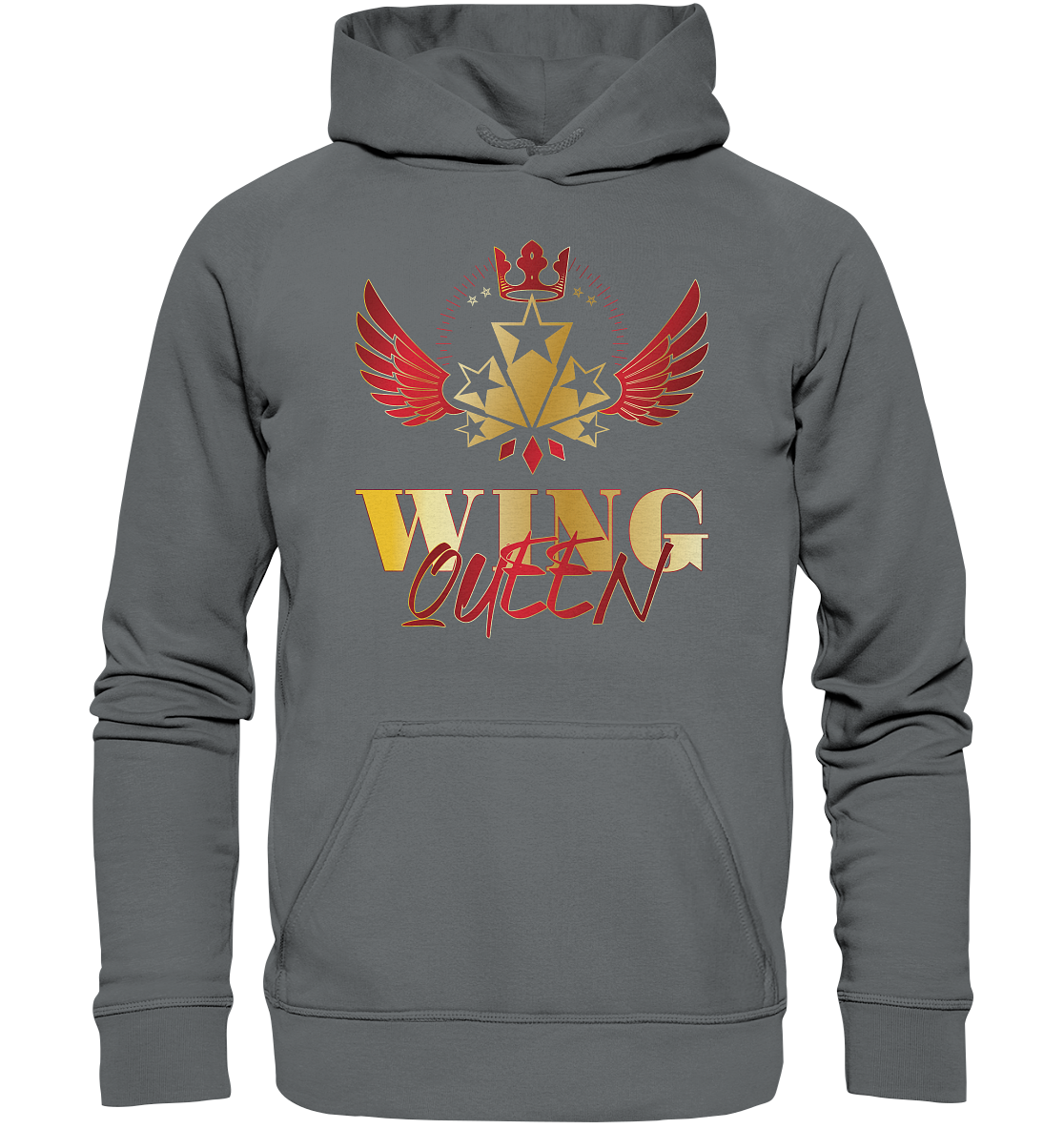 Goldwing - Wing Queen rot/gold - Basic Unisex Hoodie