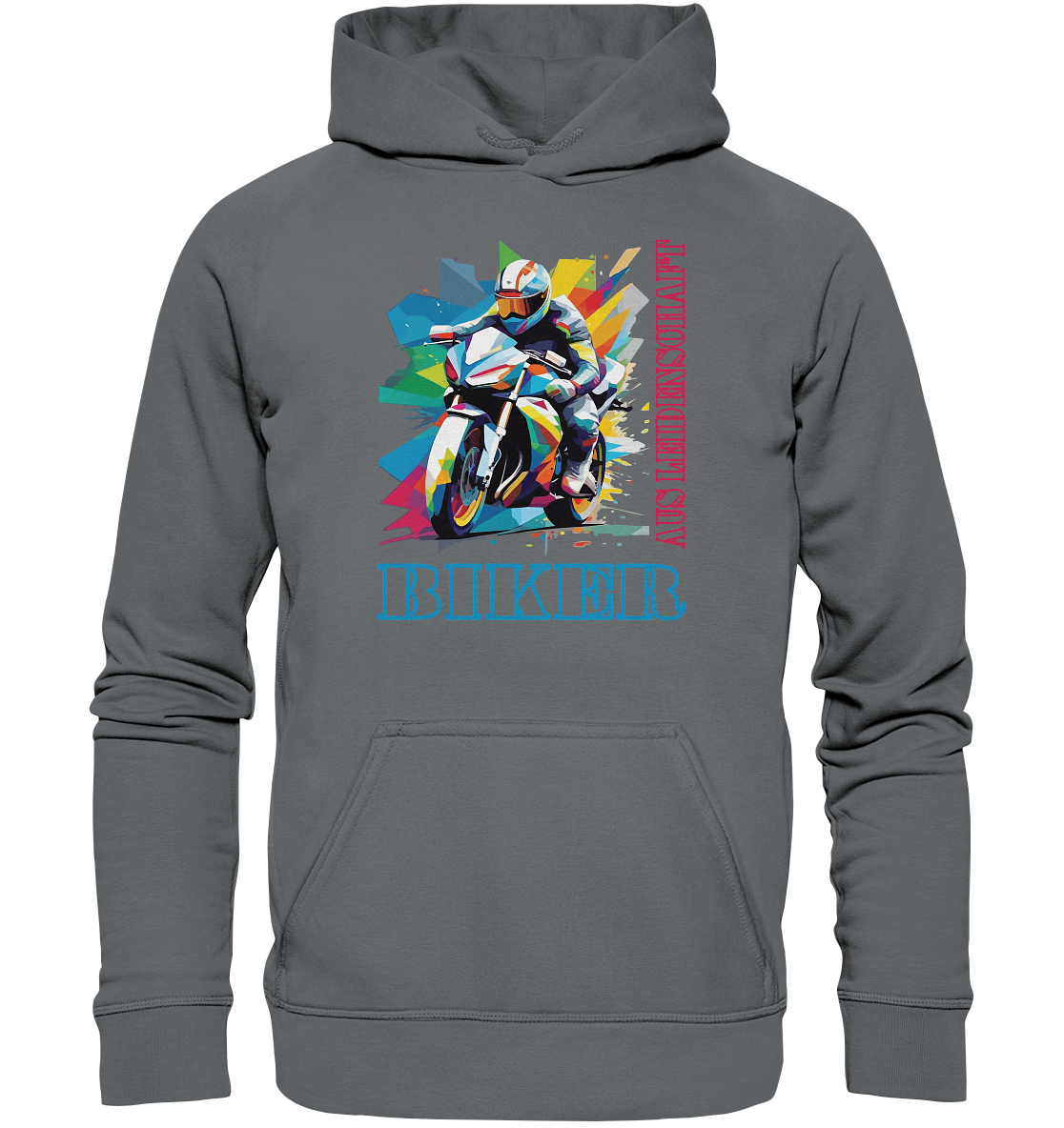 Biker aus Leidenschaft - Abstrakt  - Basic Unisex Hoodie